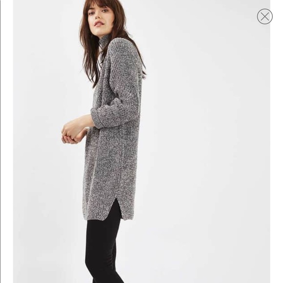 topshop grey jumper dress
